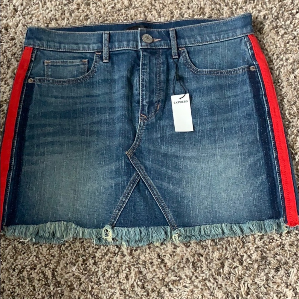 Express denim skirt